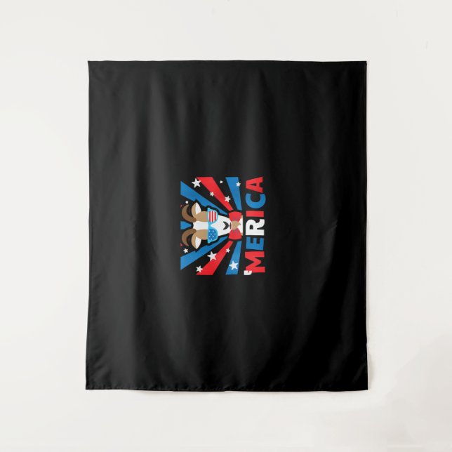 Tenture Chèvre de la Mérica féminine (Devant)