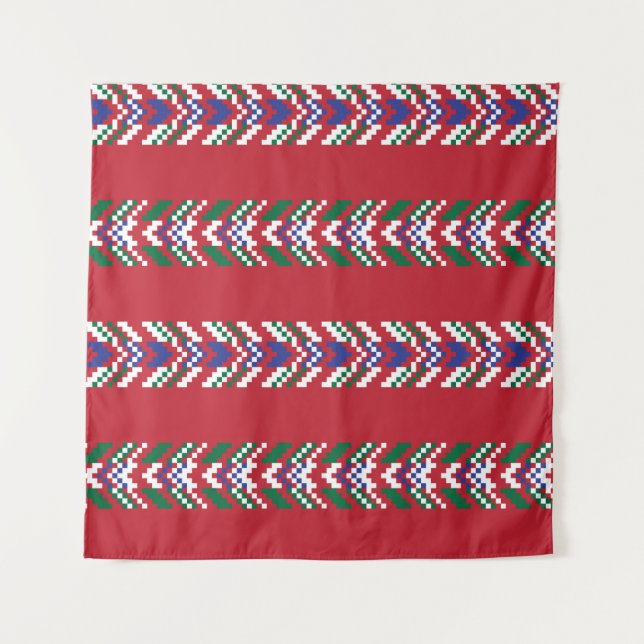 Tenture Chevron fair isle sans couture motif design,  (Devant)