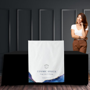 Tenture Chic Galaxy Stars Business Logo Nom Event Runner