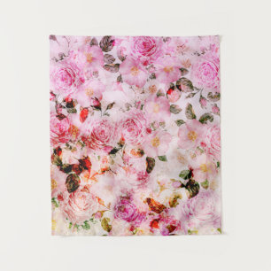 Tenture Chic Joli Push Pink Rose Floral