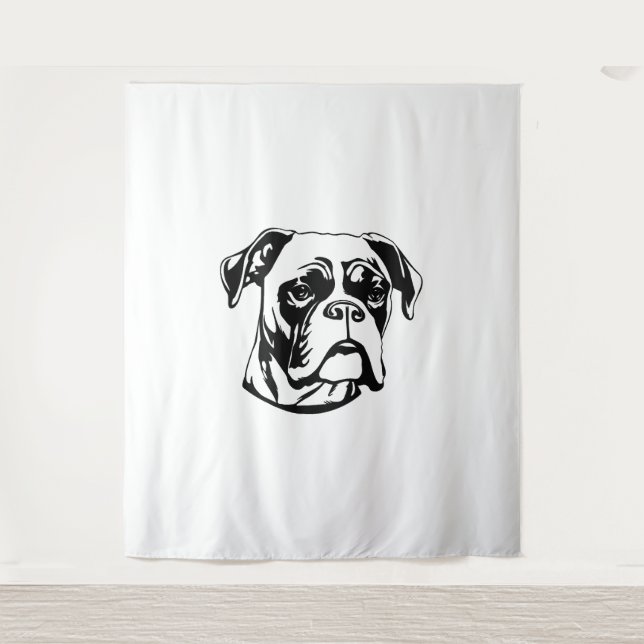Tenture Chien de boîte (Devant)