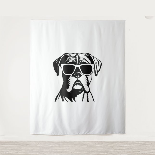 Tenture Chien de boîte (Devant)