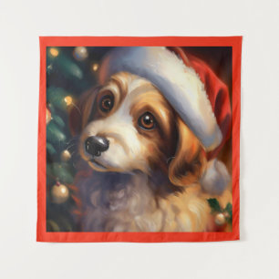Tenture Chien de Noël 2