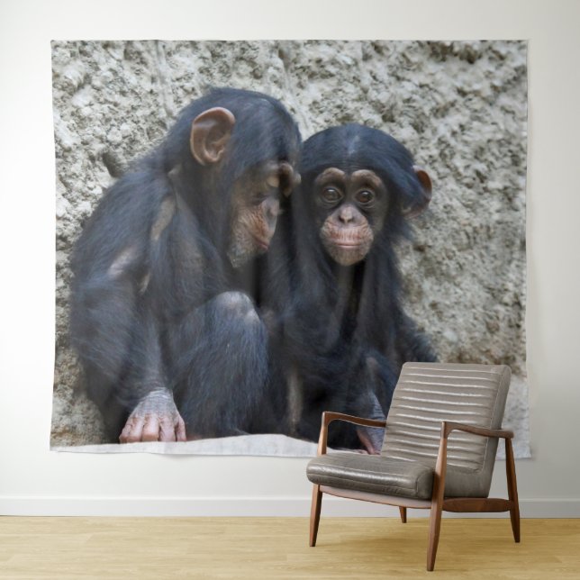 Tenture Chimpanzé 022 (En situation (horizontale))