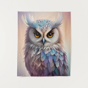 Tenture Chouette Imaginaire Dreamy Couleurs pastel doux
