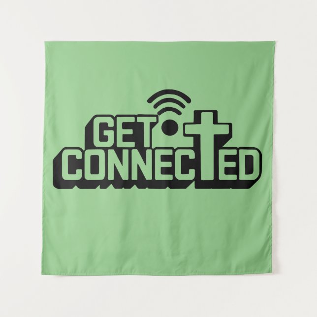 Tenture Christian Get Connected (Devant)