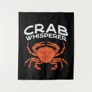 Tenture Chuchoteur de crabes Pêche aux crabes vintage