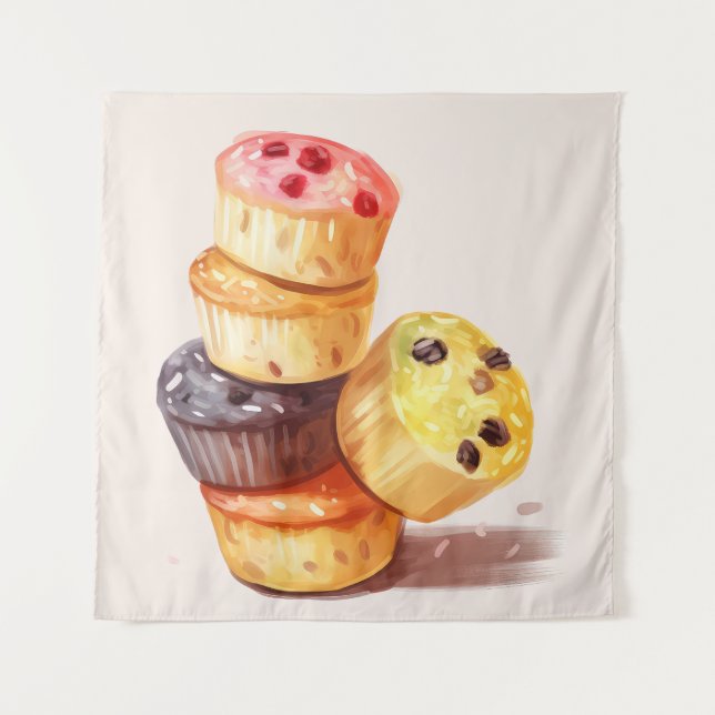 Tenture Chute de la tour Muffin (Devant)