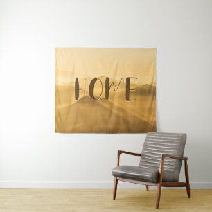 Tenture Citation de la maison de lever du soleil sur les c
