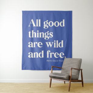 Tenture Citation de positivité Inspirationnelle sauvage et