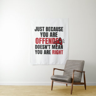 Tenture Citation Offensée