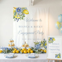 Citron bleu Floral Citrus Accueil