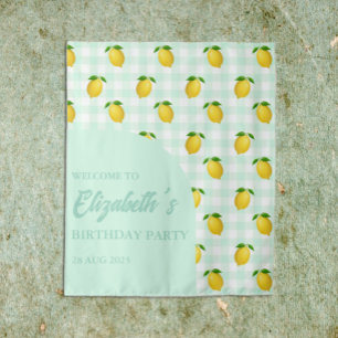 Tenture Citron Citrus Été Anniversaire