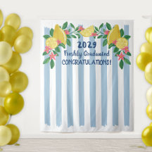 Citrons Arc Bandes Bleues Fraîchement Diplômé