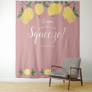 Tenture Citrons Presser Rose Poussiéreuse Accessoire de Ph