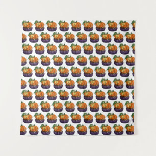 Tenture Citrouille Cupcake