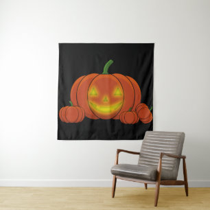 Tenture Citrouille Jack-o-lanterne