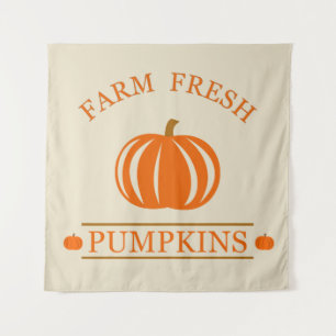 Tenture Citrouilles fraîches de la ferme automne