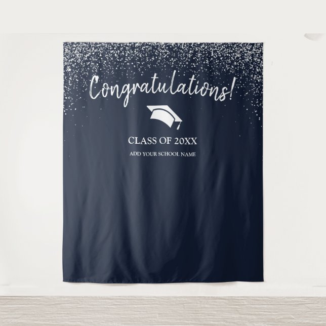 Tenture Classe de 2025 Études secondaires Contexte (Devant)