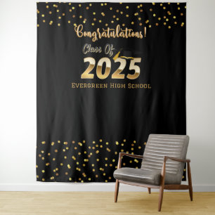 Tenture Classe de 2025 Graduation Photo Booth Backdrop