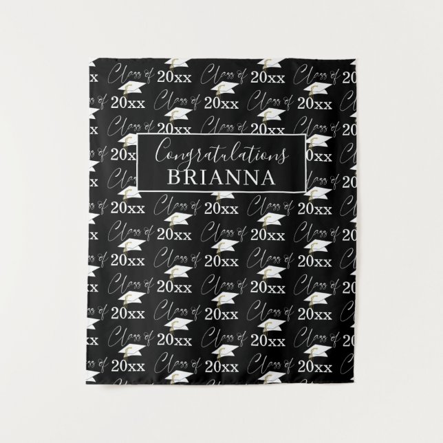 Tenture CLASSE DE Motif Photo Prop noir blanc (Devant)