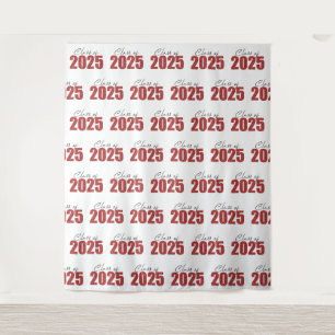 Tenture Classe de Parties scintillant rouge de 2025 Photo