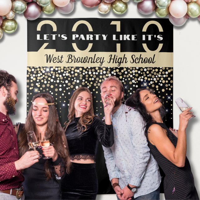 Tenture Classe scolaire Réunion Fête Photobooooooooth arri (School Class Reunion Photobooth Backdrop)