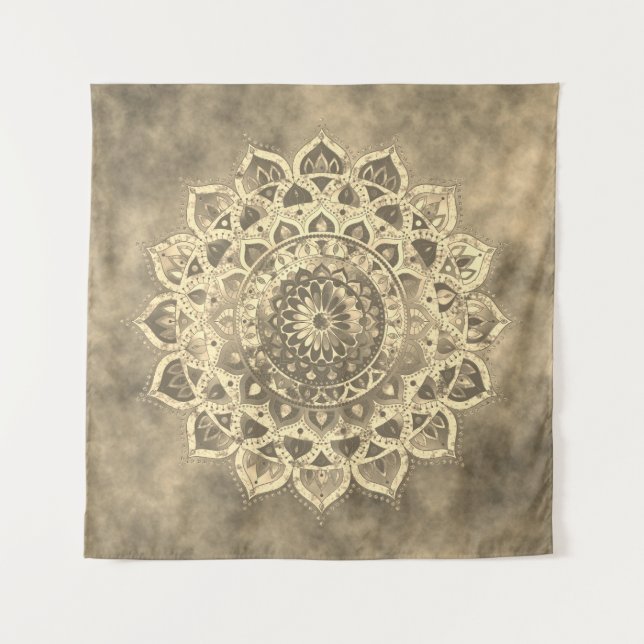 Tenture Classique Mandala Inde Style 4 (Devant)