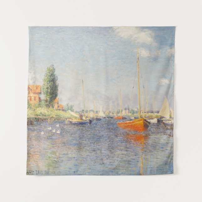 Tenture Claude Monet. Bateaux rouges, Argenteuil (Devant)