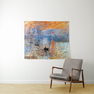 Tenture Claude Monet Impression Soleil Levant Affiche Toil