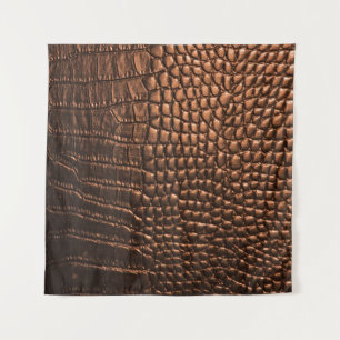 Tenture Closeup : crocodile texture cuir.