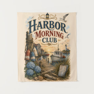 Tenture Club du matin du port Phare côtier