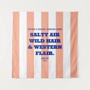 Tenture Coastal Cowgirl Western Flair rose Cabana Stripe