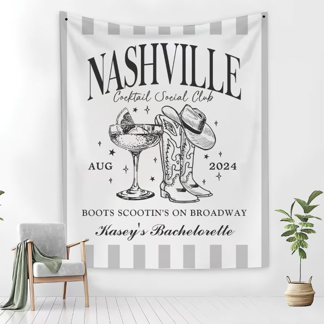Tenture Cocktail sur mesure Nashville Bachelorette Rodeo (Créateur téléchargé)