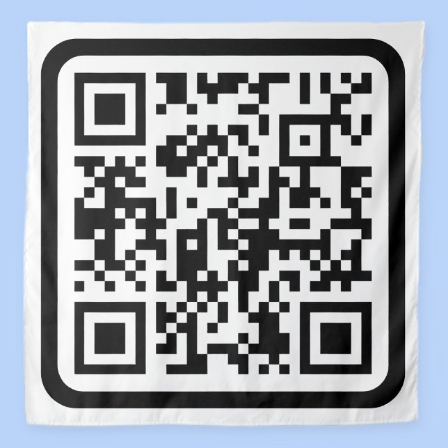 Tenture Code QR moderne modifiable | Blanc noir ou toute c (Créateur téléchargé)