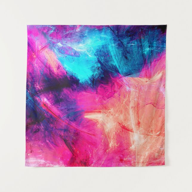Tenture Cold multicolor beautiful futuristic pattern. Abst (Devant)