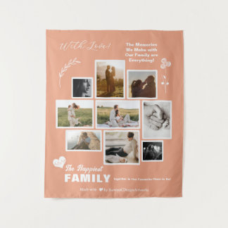 Tenture Collage photo élégant pour couple famille amis