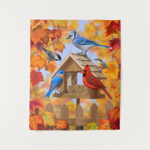 Tenture Collecte d'oiseaux d'automne