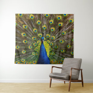 Tenture Colorful peacock