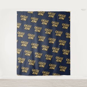 Tenture Comic Book Giggle Zone Texte Marine Photo fond
