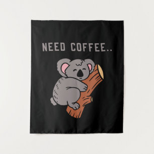Tenture Conception de café amusant
