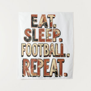 Tenture Conception de fan de football vintage   Graphique 