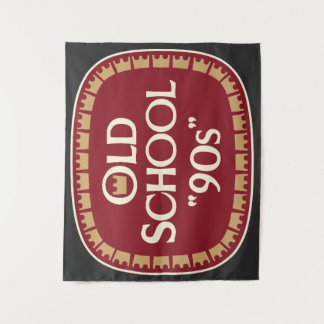 Tenture Conception d'étiquette de malt liquor Old School 9