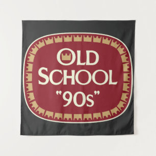 Tenture Conception d'étiquette de malt liquor Old School 9