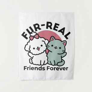 Tenture Conception "Fur-Real Friends Forever"