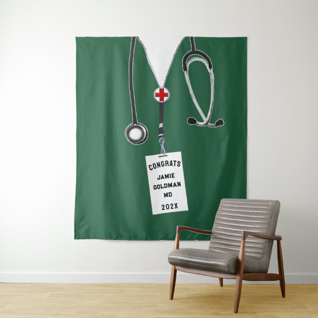 Tenture Congrats Médicales personnalisés (En situation)