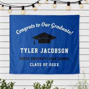 Tenture Congrats To Our Graduate Royal Blue Black Custom