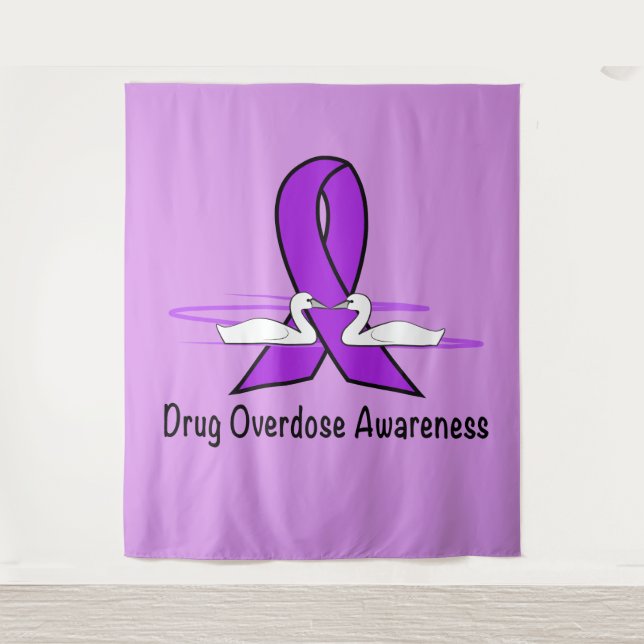 Tenture Conscience de surdosage avec les cygnes et le (Devant)