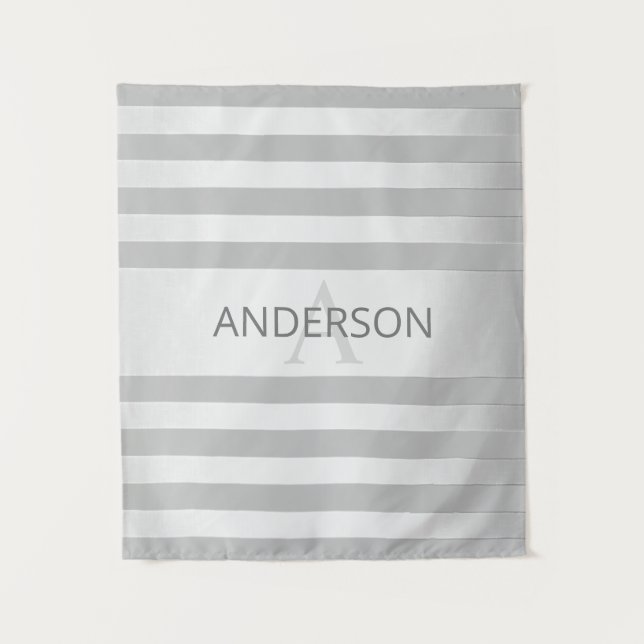 Tenture Contemporain Faux Argent Ombre Gris (Devant)