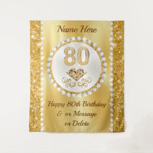 Tenture Contexte pour 80e anniversaire, 80e anniversaire I